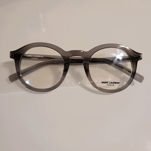 SAINT LAURENT grey round glasses frames n w/o tags